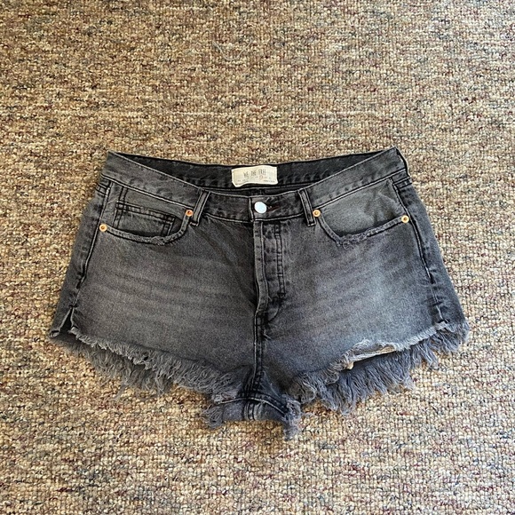 Free People Pants - FREE PEOPLE BLACK DENIM SHORTS